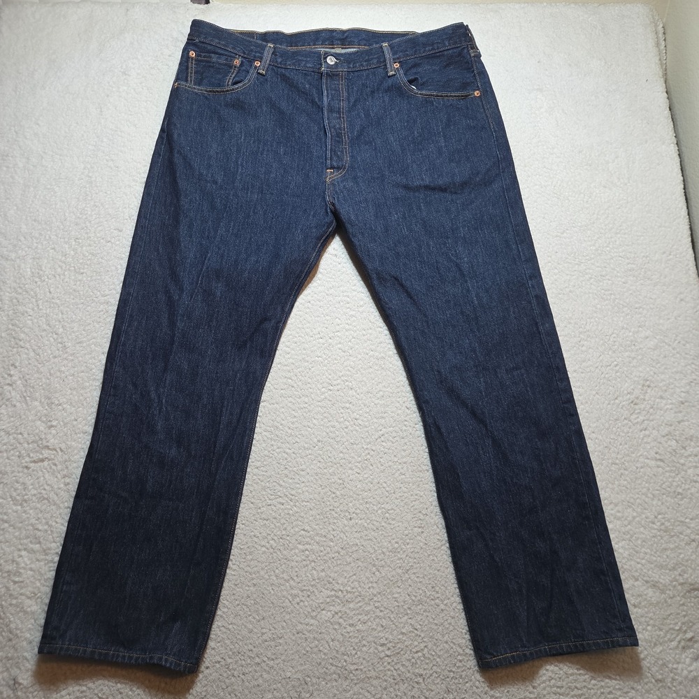 Levis 501XX Jeans Mens 42x30 Blue Denim Classic Original Straight Button Fly